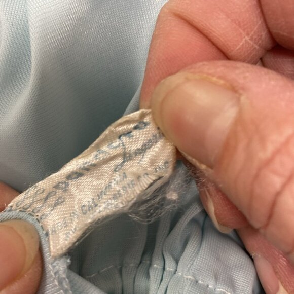 Vintage Pandora Lingerie 2 Pc‎ Set Mint Blue Green Sheer Lace Nylon Size M - Picture 12 of 13